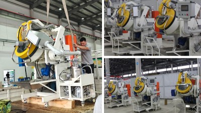 高產(chǎn)高精密噴涂！安捷倫滾噴機助力南京客戶磁芯噴涂